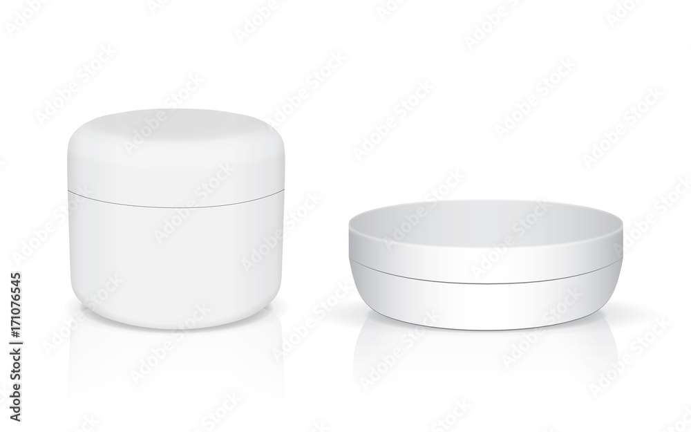 A jar of cream for your design and logo. It's easy to change colors. Mock Up. Vector A jar of cream for your design and logo. It's easy to change colors. Mock Up. Vector