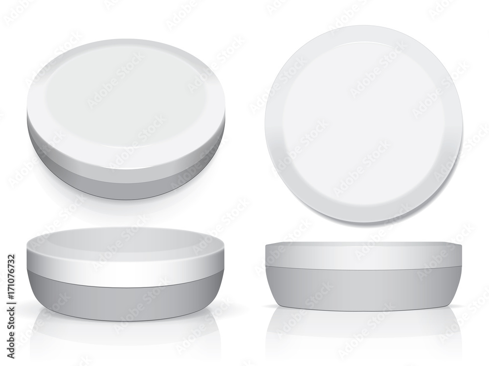 A jar of cream for your design and logo A jar of cream for your design and logo