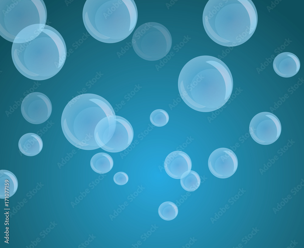 Soap bubbles background