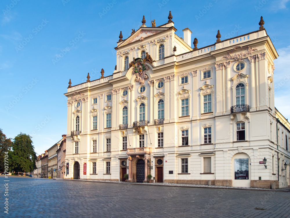Archbishop Palace at Hradcany Square near Prague Castle, Prague, Czech Republic.