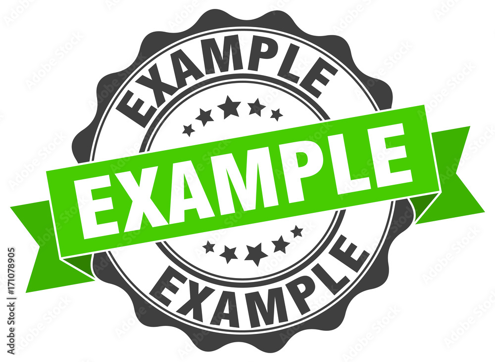 Obraz premium example stamp. sign. seal