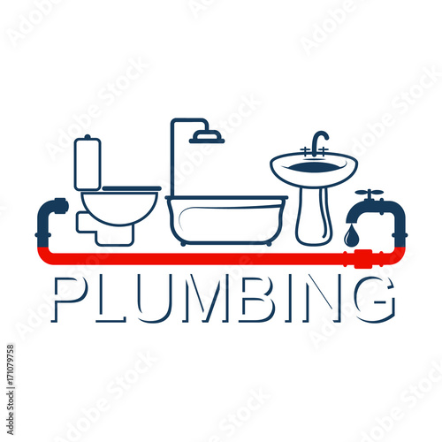 Plumbing service design symbol