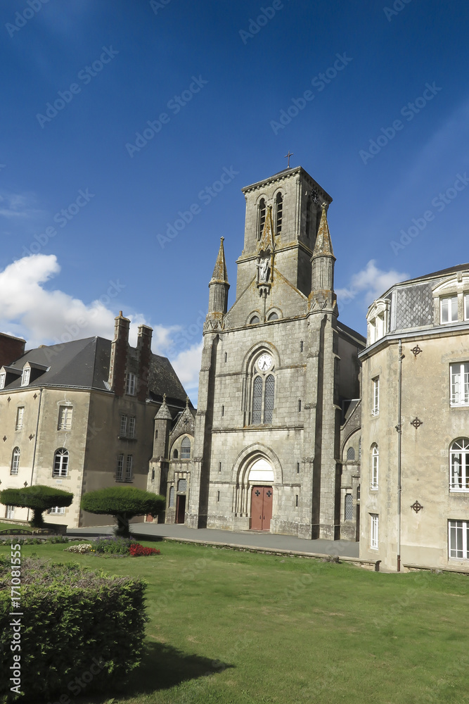 Buildings Assembly of The Brothers of Christian Instruction of St. Gabriel (SG), otherwise Gabrielite Brothers in Saint-Laurent-sur-Sevre
