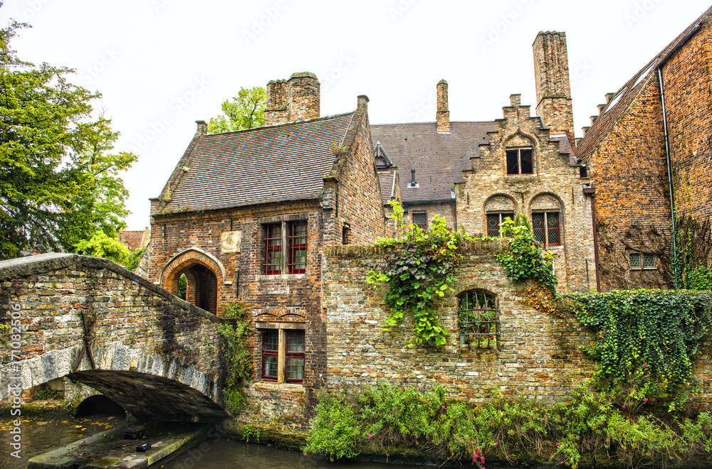 Beautiful Medieval House with Bridge over Canal