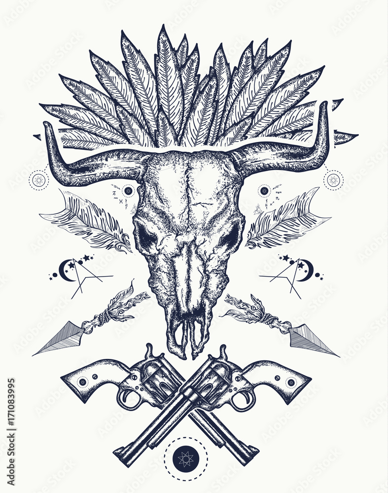 native skull western tattooTikTok Search