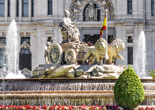 Obraz na płótnie fountain of Cibeles in Madrid, Spain w salonie