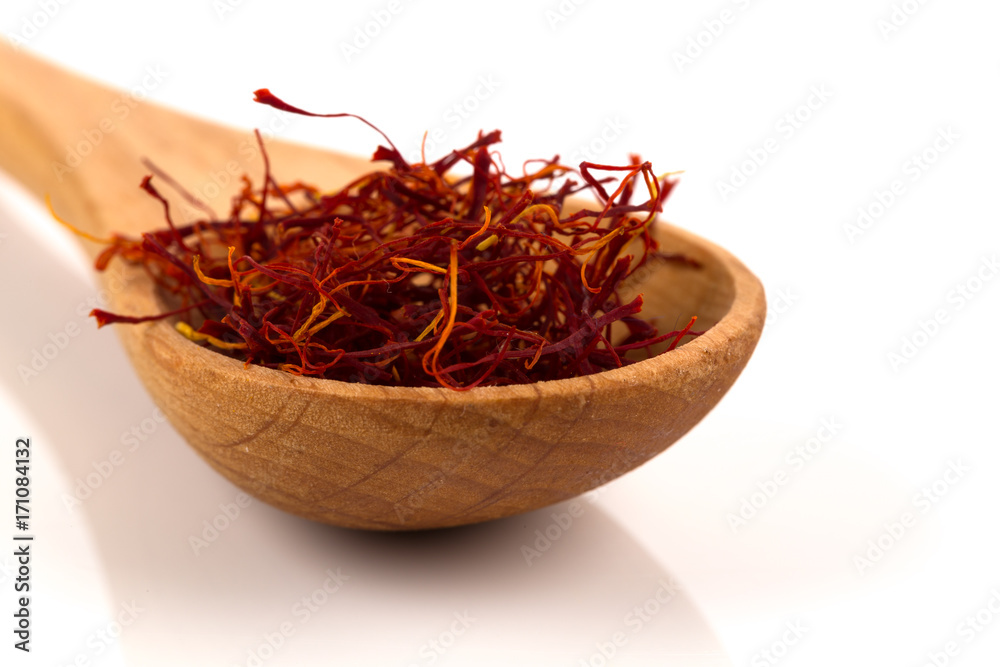Fototapeta premium Saffron spice in spoon