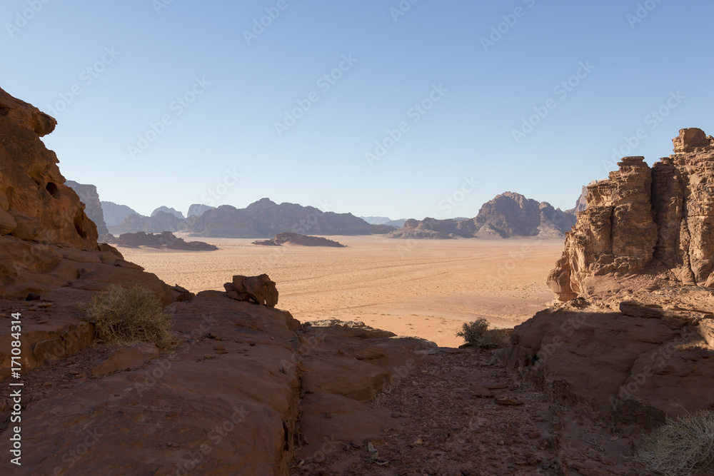Wadi Rum desert landscape, Jordan