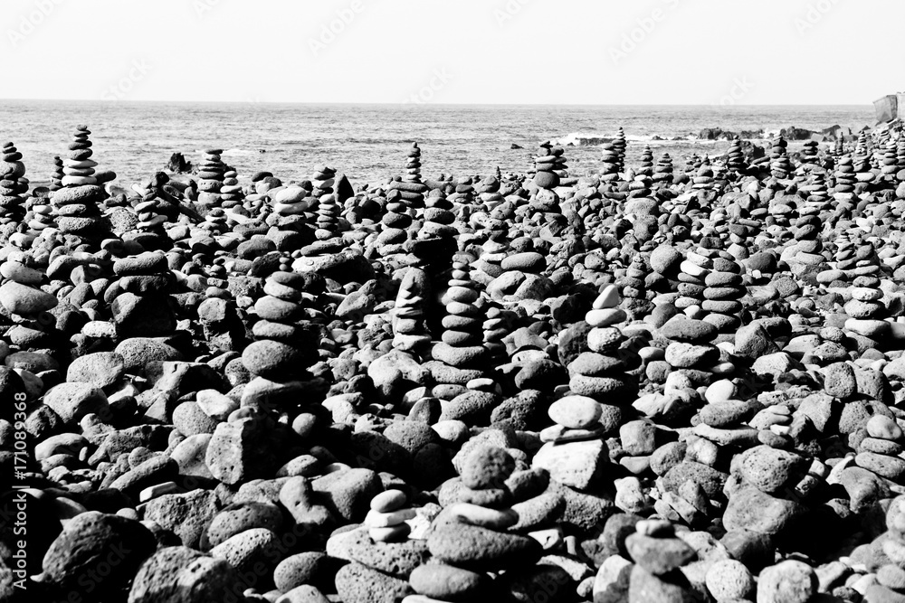 pile of stones beach