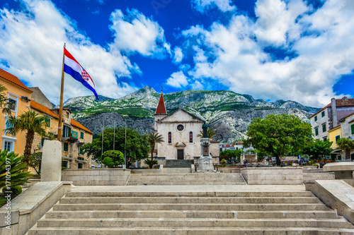 Принти на полотні Makarska city center