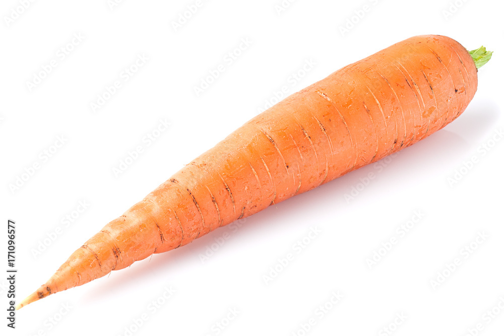 fresh carrot, clipping path, isolated on white background. fresh carrot, clipping path, isolated on white background.