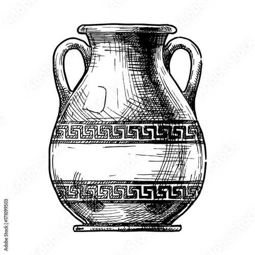 Greek vase. Pelike.