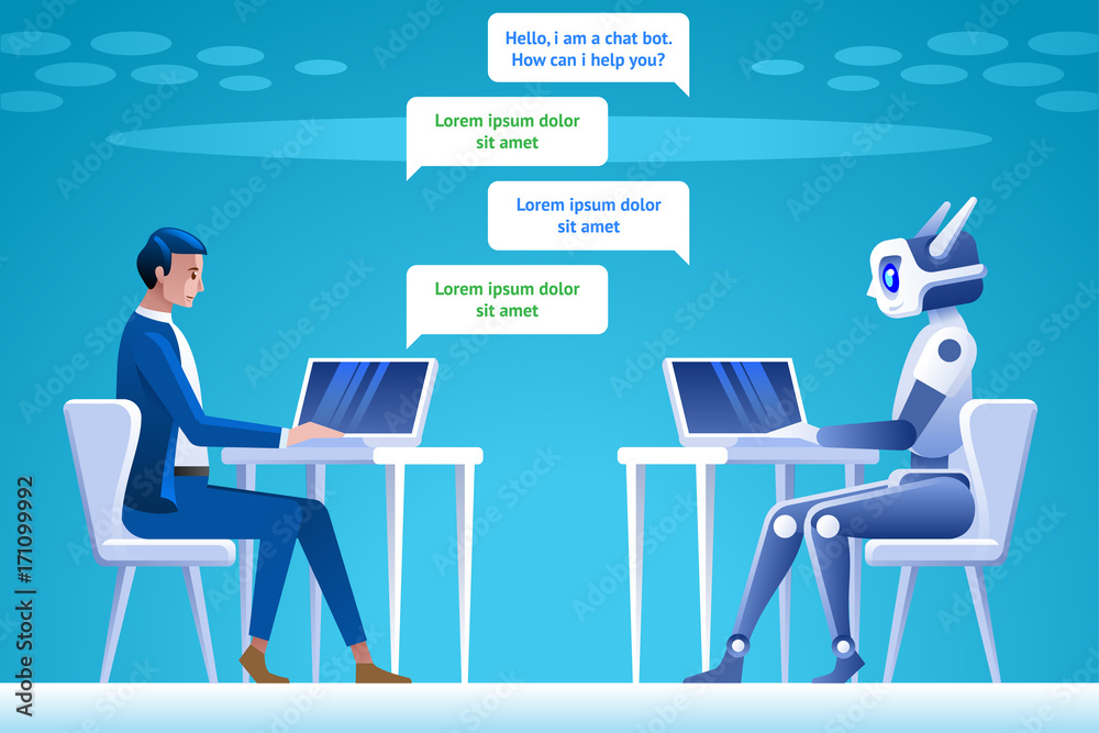 Chatbot concept. Chatbot concept.