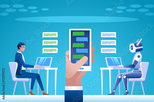 Chatbot concept.