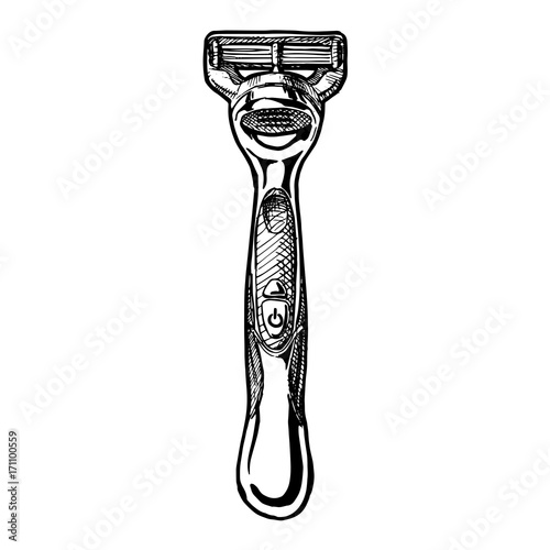 Vector illustration of modern razor