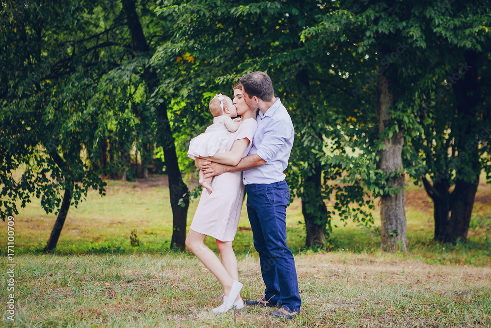 family in park