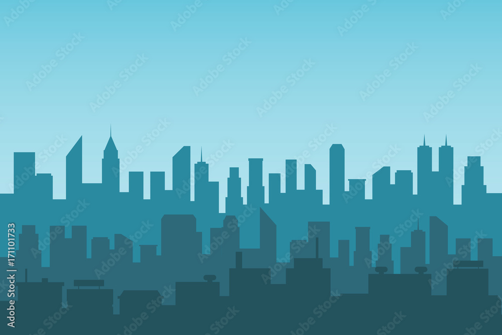 City. Vector illustration. 