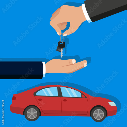 Car sale. Vector.
