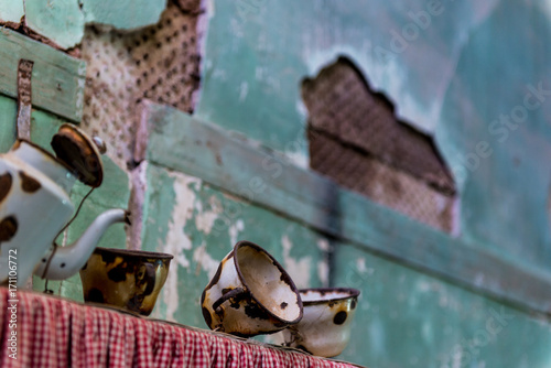 Humberstone historic Saltpetre works in norther Chile photo