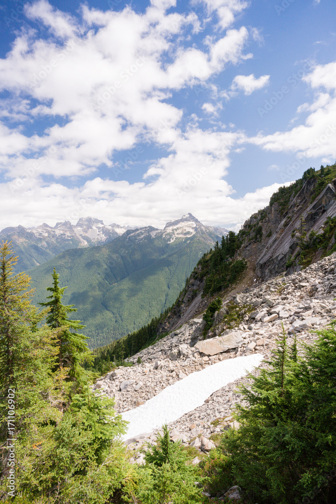 A warm and sunny day as we hiked in the North Cascades National park in Washington state