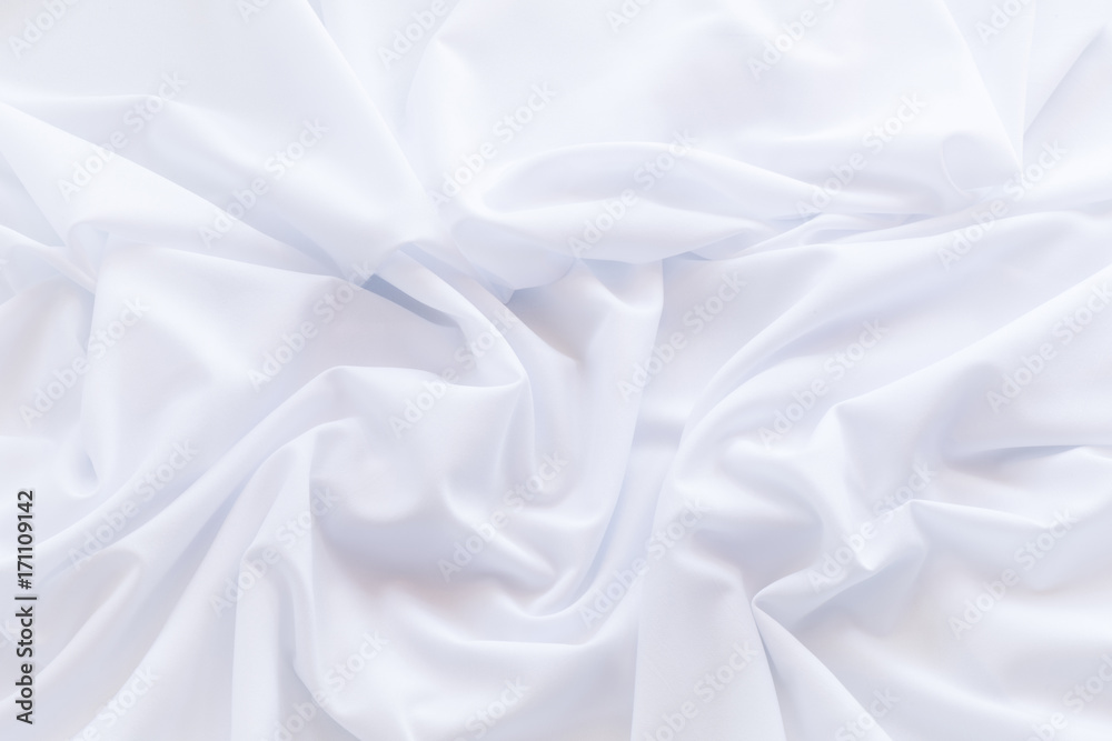 White cloth background and texture, Grooved of white fabric abstract