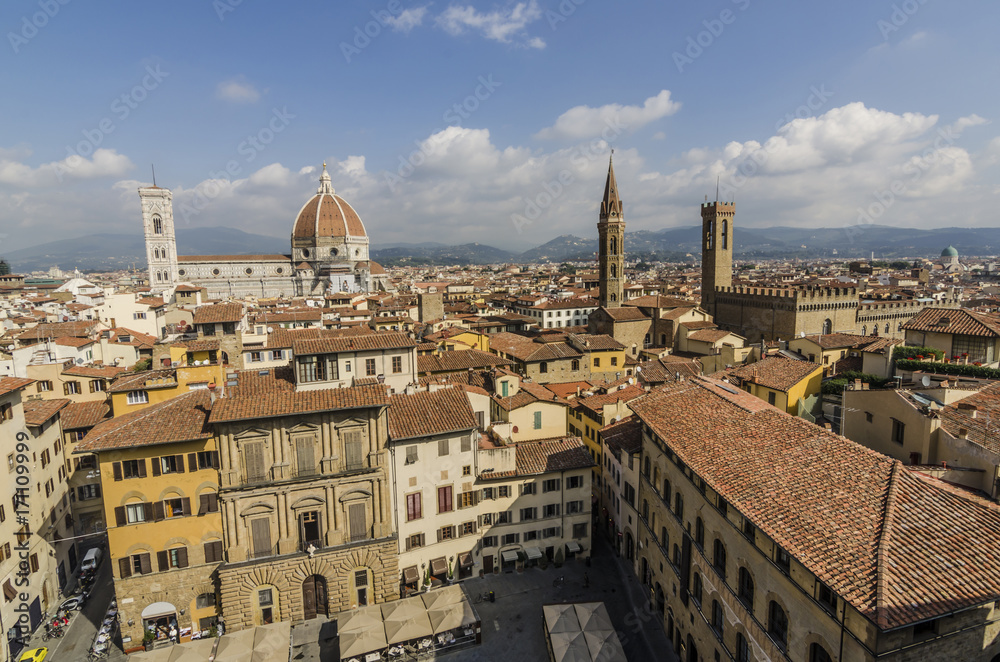 panoramic view of the city of florence