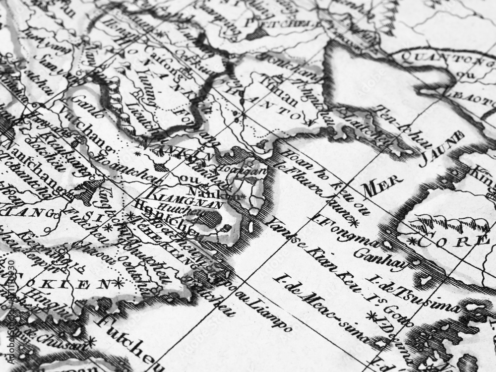 古地図　中国沿岸部