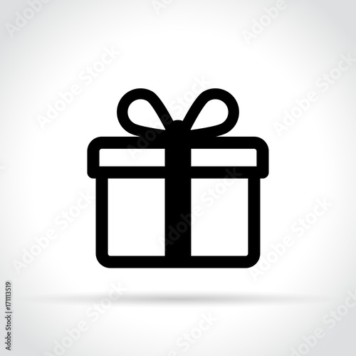 gift icon on white background