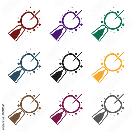 Artificial insemination icon in black style isolated on white background. Pregnancy symbol stock vector illustration.