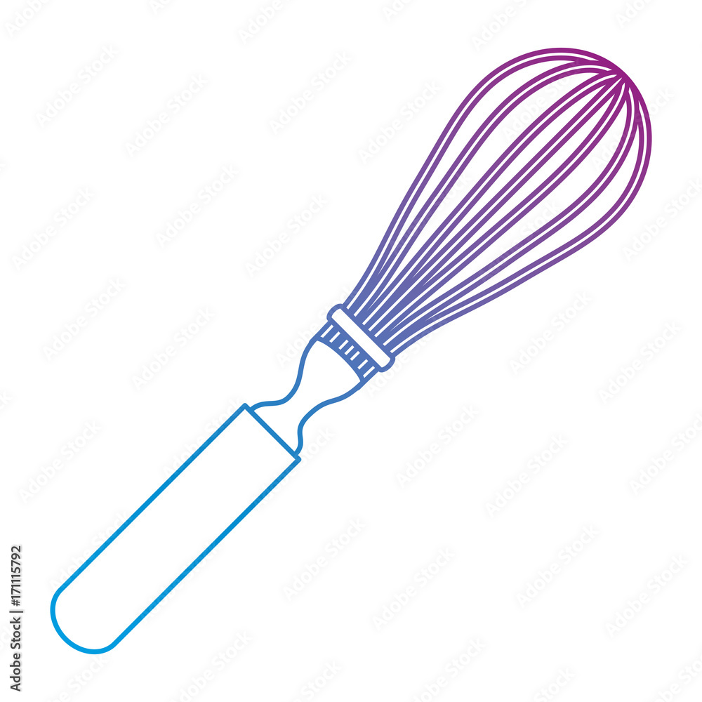 Obraz premium hand mixer kitchen cutlery icon vector illustration design
