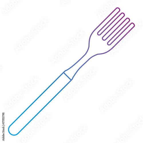 fork kitchen cutlery icon vector illustration design