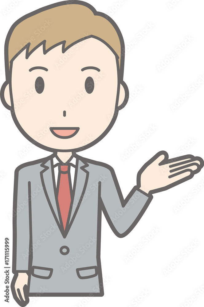 Illustration showing a businessman wearing a suit raising one hand Illustration showing a businessman wearing a suit raising one hand