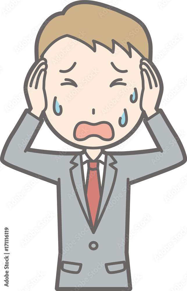 Illustration that a businessman wearing a suit is in a hurry Illustration that a businessman wearing a suit is in a hurry