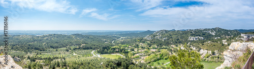 Landscape view from Chateau des Baux-de-provence