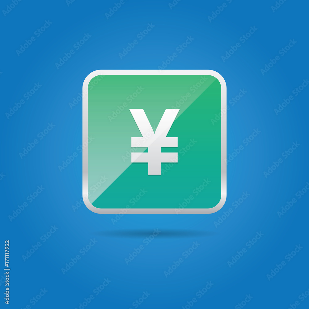 Fototapeta premium Yen Symbol Icon