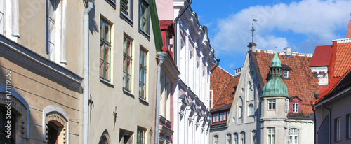 Tallinn / Estonie - Façades dans Pikk Tanav