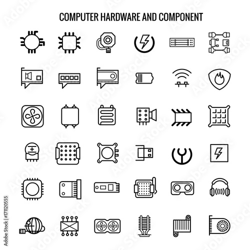 Computer electronic chips, motherboard, hardware process