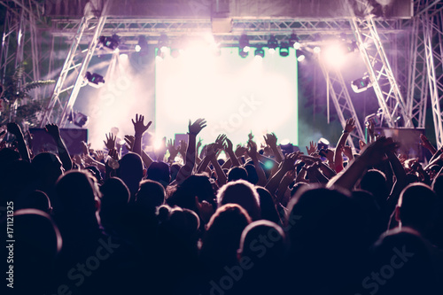Crowd in a concert photo