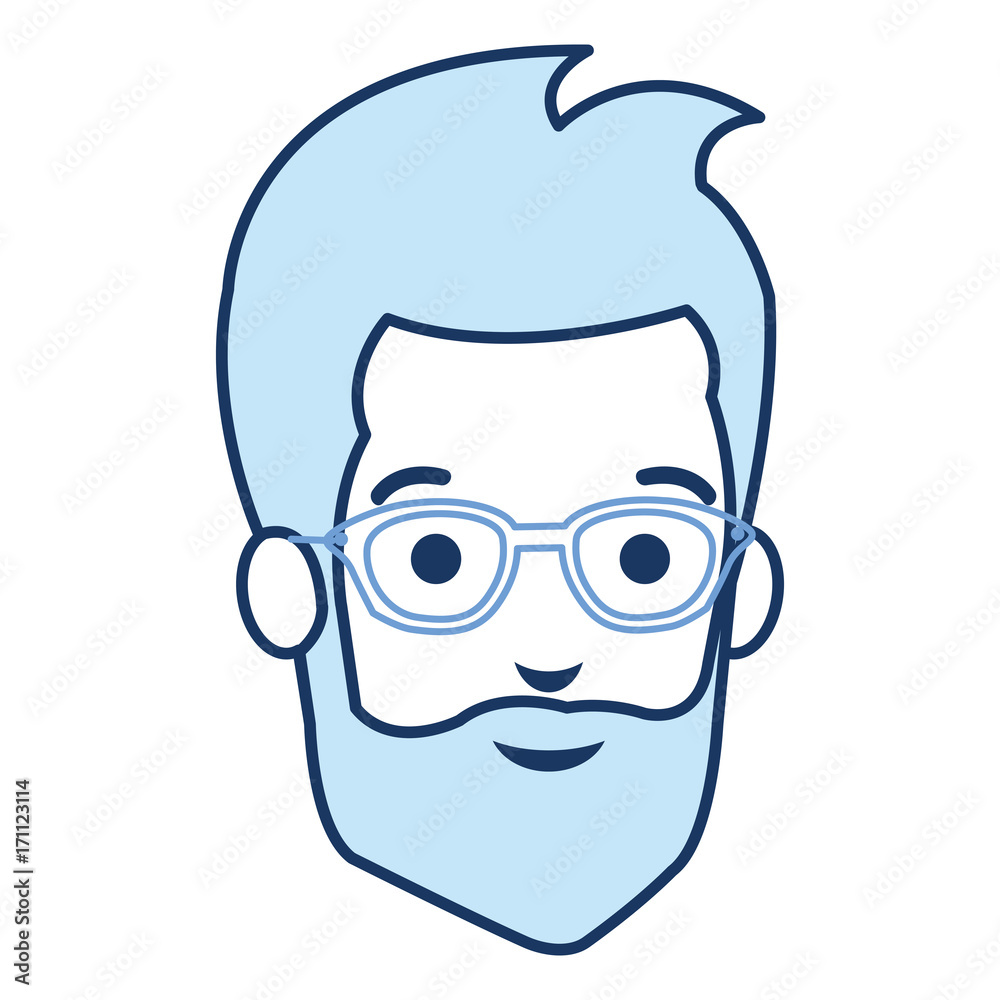 young man with beard avatar character vector illustration design young man with beard avatar character vector illustration design