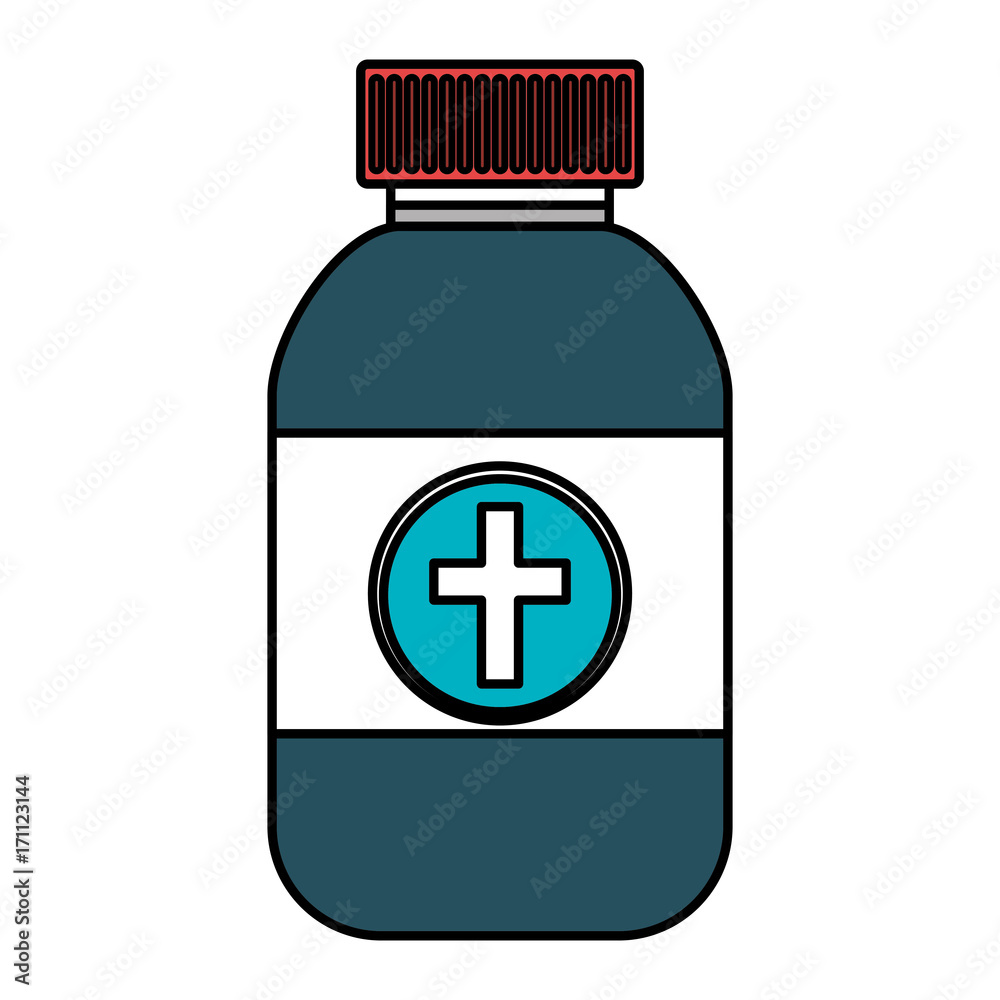 Fototapeta premium bottle medical isolated icon vector illustration design