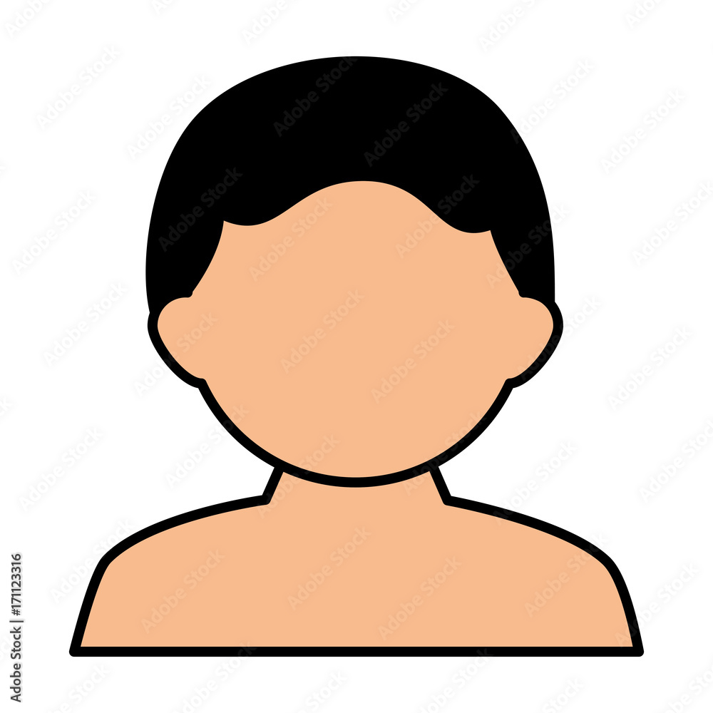 young man shirtless avatar character vector illustration design young man shirtless avatar character vector illustration design