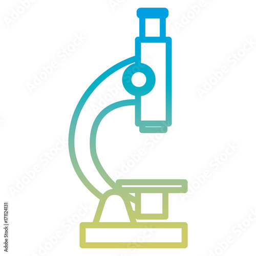 microscope laboratory isolated icon vector illustration design