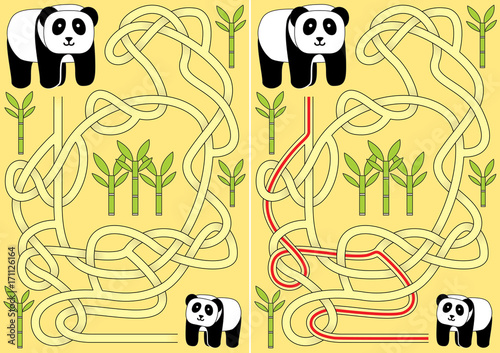 Panda maze