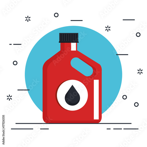 car oil bottle product vector illustration design
