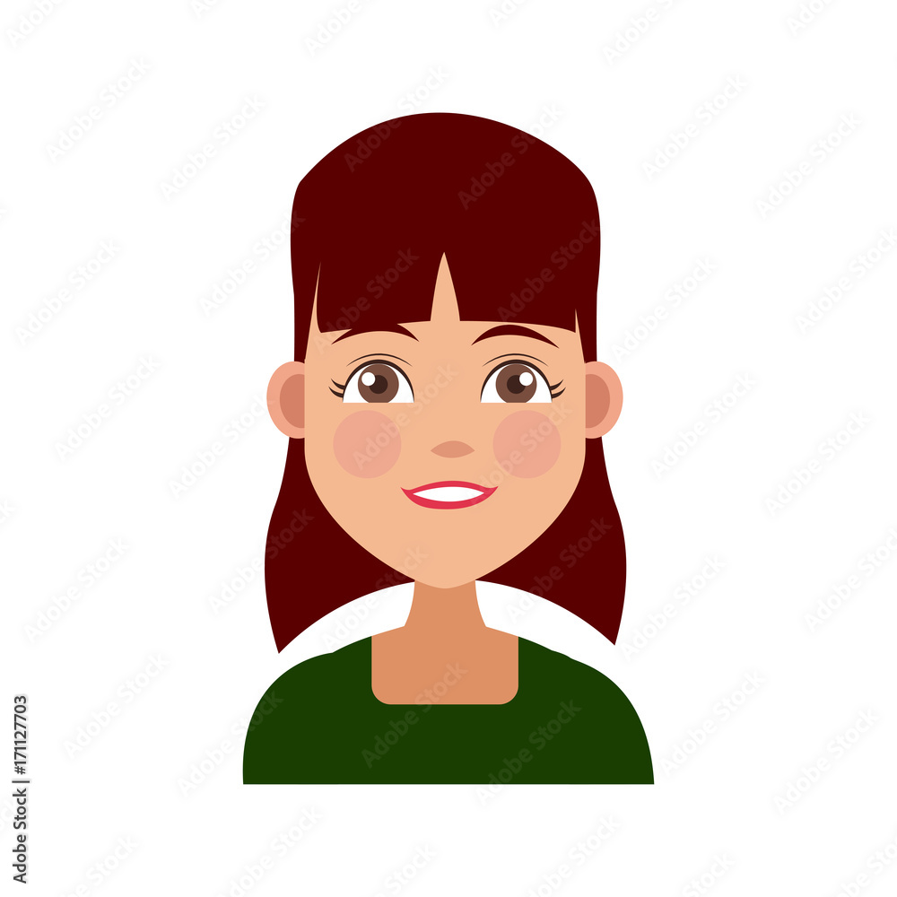 Young woman cartoon icon vector illustration graphic design Young woman cartoon icon vector illustration graphic design