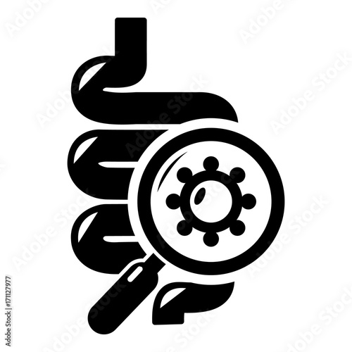 Intestine virus icon , simple style