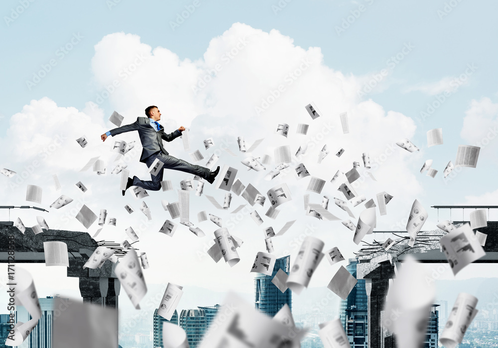 Problem and difficulties overcoming concept. Problem and difficulties overcoming concept.