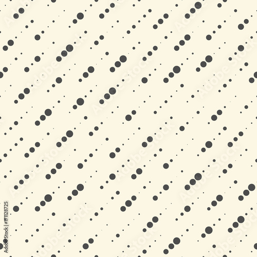 Seamless Dots Pattern. Abstract Diagonal Stripe Texture © radharamana
