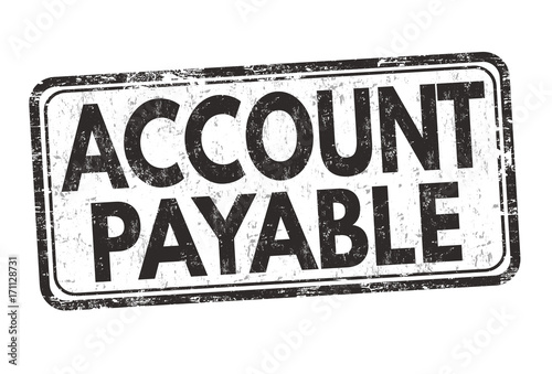 Account payable sign or stamp