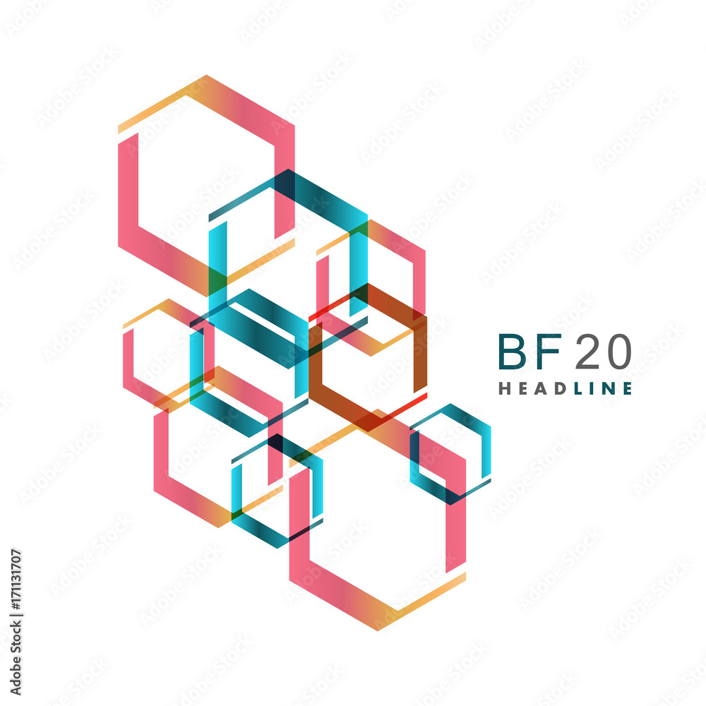 Hexagonal Technology Pattern. Scientific Hexagons Structure. Geometric abstract illustration Hexagonal Technology Pattern. Scientific Hexagons Structure. Geometric abstract illustration